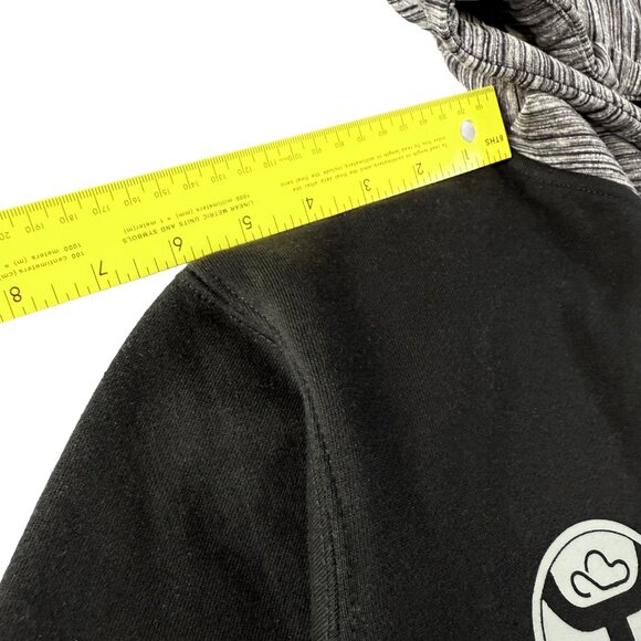 HOOEY Black & Gray Athleisure Streetwear Hooded Sweatshirt – Size L - Picture 10 of 10